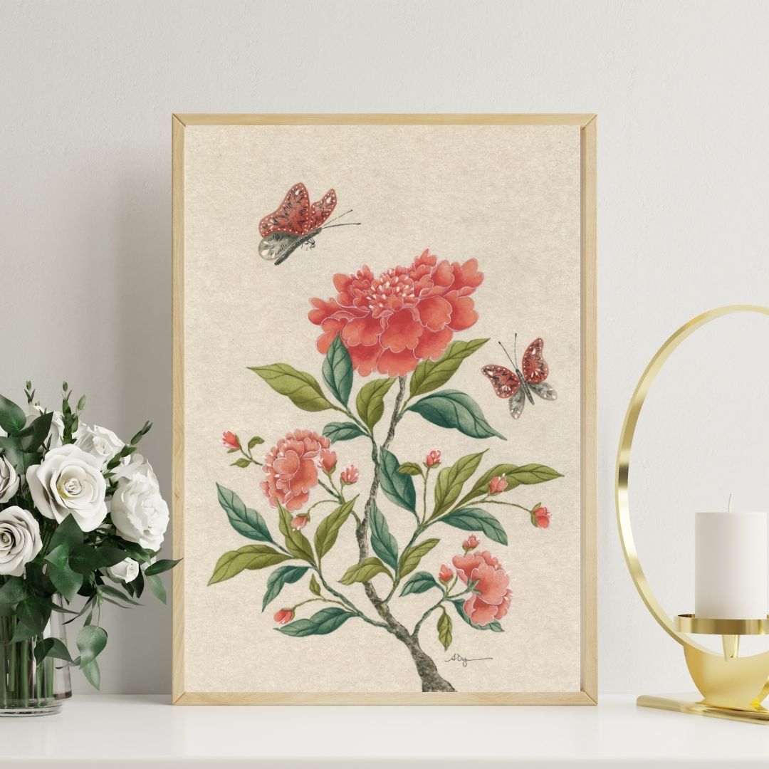 Fleur Framed Original Painting