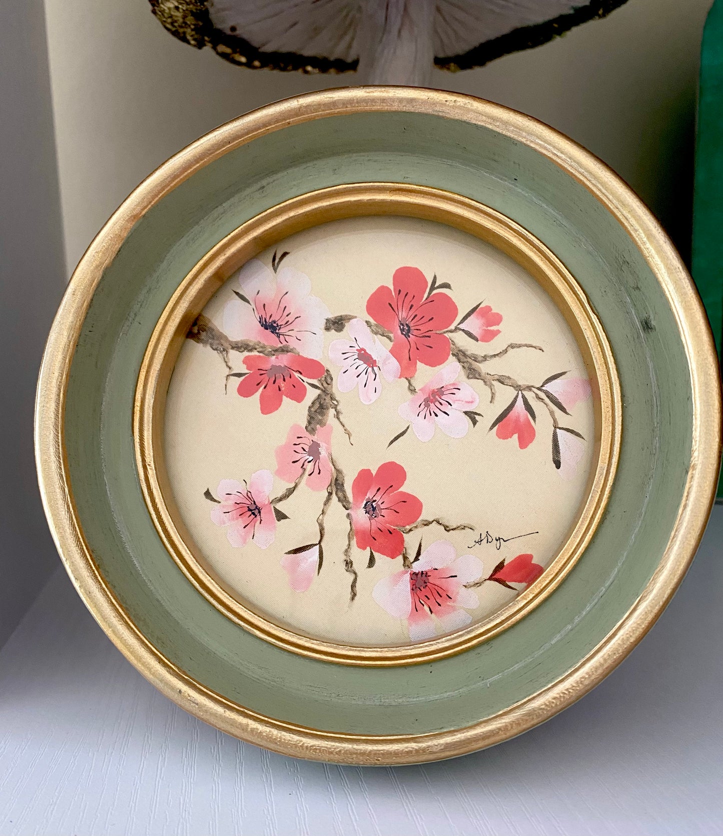 Cherry Blossoms Original Framed Painting